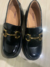 康莉（COMELY）厚底乐福鞋女秋季新款增高百搭单鞋黑色JK小皮鞋秋季女鞋 黑色 40 实拍图