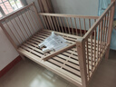 秋莹可升降榉木拼接床实木儿童床婴儿床加宽拼接大床小孩床边床拼接床 三护栏+5cm椰棕床垫(高度可调节) 可升降长150宽80高35【60护栏】 实拍图