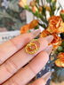 中国黄金（CHINA GOLD）碎冰冰素圈18k金耳钉女2026年新款耳饰生日七夕情人节礼物送女友 京速达-18k金满天星耳扣 实拍图