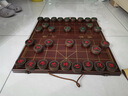 索仁中国象棋套装红花梨实木皮革棋盘礼盒象棋大号送礼送老人收藏礼盒 60#黑檀配折叠盒 实拍图