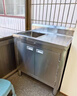 法耐（FANAI） 加厚304不锈钢一体水槽柜商用厨房洗菜盆洗手池洗碗池一体盆 【耐用左单槽】长100宽50高80 实拍图