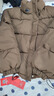 皮尔卡丹（pierre cardin）时尚欧货羽绒棉服女短款2025新款冬季小个子时尚时尚风面包服外套 咖啡色  袖子没拉链 L 120-140 实拍图