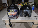 GSB摩托车头盔3C认证半盔男女用冬季保暖通勤踏板电动车头盔G268A 闪光黑配透明镜片+顺丰快递 XL（59-60头围） 实拍图