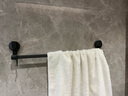 百悍吸盘毛巾架卫生间置物架浴室免打孔挂件厕所洗手间毛巾杆子洗澡间 实拍图
