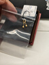 金至尊（3D-GOLD)黄金耳钉女小豆豆小圆珠磨砂养耳棒弯钩足金耳饰耳环自戴送礼计价 小板1.03克（配珠宝礼盒EF58002320-1 实拍图