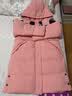 迪士尼（Disney）女童羽绒服耐脏油污90白鸭绒儿中大童加长款24冬DB441KE28粉160 实拍图