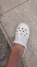 斯凯奇（Skechers）洞洞鞋夏季厚底沙滩凉鞋女外穿高级感包头踩屎感多巴胺泡泡鞋 白色/WHT 38 尺码偏大，建议选小一码 实拍图