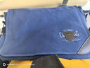 思牧（SIMU）新款单肩包帆布包男士复古挎包大容量翻盖包简约潮流男包邮差包 蓝色横款 实拍图