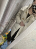 VEGA CHANG连帽羽绒外套女中长款2024冬新款白鸭绒哑光皮面包服羽绒服  米杏色中长款（寒冬区域推荐） M 实拍图