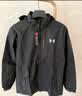 安德玛（Under Armour）UA秋冬ColdGear男子保暖连帽软壳拒水休闲运动夹克外套1371587 黑色002 XL 实拍图