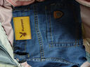 花花公子（PLAYBOY）牛仔裤男春夏季休闲裤子男士宽松直筒潮牌男装长裤 浅蓝色 30 实拍图