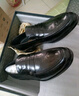 金利来（Goldlion）男鞋秋冬商务正装婚鞋皮鞋舒适乐福鞋G582330093AAA黑色44 实拍图