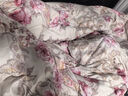 奈士迪 95%白鹅绒被柔面料羽绒被子冬天被芯95%白鹅绒冬被冬季 冬厚被 粉色印花 200*230cm春秋款（填充700g） 实拍图