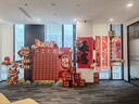 佳妍新年快乐装饰挂布条幅1.6m 春节装饰开业开工年会布置背景墙红布 实拍图
