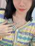 梦染S999足银项链女生锁骨链生日礼物送女友老婆闺蜜实用走心时尚吊坠 岁岁平安麦穗女士银饰吊坠 实拍图