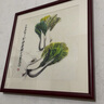 紫腾随轩齐白石装饰画新中式客厅背景墙面挂画卧室饭厅餐厅水墨虾壁画实木 白菜 50*50cm（有机玻璃）（默认红木色框） 实拍图