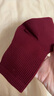 健将男士袜子男纯棉本命年属蛇酒红色中筒棉袜秋冬季透气男袜结婚礼物 【纯棉中筒袜】酒红*2 2双 实拍图