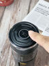 杯之润茶杯茶水分离玻璃杯男士高硼硅耐热双层防摔商务办公便携水杯子 商务黑420ml【隔热防爆】 实拍图