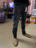 卡宾（CABBEEN）【弹力修身】卡宾小脚薄款牛仔裤男士夏季水洗复古休闲百搭长裤子 煤黑色01 M /170/74A/28 实拍图
