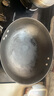 中福铁锅龟纹生铁铸铁锅炒锅家用炒菜锅无涂层已开锅老式古法陆川铁锅 圆底+有副耳 32cm 不锈钢盖 实拍图