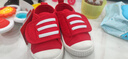 M1&M2童鞋女童帆布鞋男童室内鞋幼儿园室外小白鞋儿童鞋子女学步鞋398 红色 22 适合脚长13.5cm 实拍图