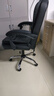 百魅（BAIMEI）电脑椅家用皮椅办公椅子可午睡办公室老板椅可躺久坐人体工学 -黑色+7点按摩黑色+弹簧包座垫 钢制脚+有搁脚 实拍图