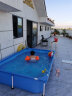 Bestway支架游泳池成人儿童家用大型戏水池孩子室外养鱼池折叠水池 221*150*43cm(无过滤泵)+豪礼 实拍图
