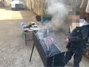 格术烤鱼夹 烧烤夹 烤鱼网  烤网夹 烤蔬菜夹 烤肉烧烤配件工具 烤鱼网大号55*40*30cm 实拍图