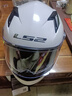 LS2摩托车头盔男女全盔四季赛车防雾3C跑盔卡丁车四季安全帽FF358 闪光白(赠防雾贴+头套) XL(建议57-58头围） 实拍图