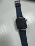 istrap苹果手表表带真皮爱马仕同款牛皮适用apple watch表带S10/9/8/7/6/5/SE男女士iWatch ultra2手表带 深蓝蓝线丨银色配件 49MM表盘【适用iWatch ul 实拍图