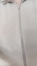 雪中飞摇粒绒立领外套女春季简约保暖舒适休闲情侣款夹克卫衣抓绒上衣 暖米色 2XL (175) 实拍图