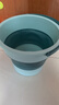 寿禾 折叠桶赶海工具水桶户外洗车家用便捷 折叠桶绿色小号5L 实拍图