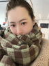CACUSS围巾女士秋冬季长款大披肩外搭冬款护颈保暖围脖女生生日礼物棕绿 实拍图