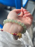 中国黄金（CHINA GOLD）浅晴水天然和田玉手串女玉石串珠手链纪念日生日礼物送女朋友老婆 浅水晴和田玉转运珠手串【4mm】 实拍图