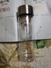 陈一凡 双层隔热玻璃杯 泡茶杯304不锈钢过滤网 高硼硅材质耐高温茶杯300ml 实拍图