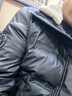 雪中飞90鸭绒羽绒服休闲时尚短款可拆羊毛领仿皮面秋冬款外套男175 实拍图