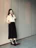 达芙妮红色玛丽珍鞋女2026新款本命年复古丝绒单鞋法式平底新娘订婚鞋 酒红色 【平跟软底】 37 实拍图