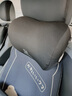 巫记汽车载头枕腰靠护腰驾驶座椅靠背靠枕腰垫腰托柔软记忆棉靠背脖垫 大众朗逸速腾迈腾宝来PLUS 深空灰 单头枕一个 实拍图