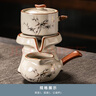 瓷牌茗茶具（cipaiming teaset）汝窑功夫茶具套装家用陶瓷泡茶壶茶杯懒人石墨高档自动茶具整套 汝窑富竹自动茶具-单泡茶机+公杯 实拍图