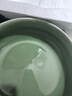 涵青堂青瓷圆口洗 龙泉陶瓷功夫茶具配件杯洗茶洗茶渣烟灰缸花盆小鱼缸 大号弟窑梅子青 实拍图