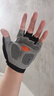 迈诗蒙 骑行半指男女夏季骑车耐磨露指健身手套女户外登山钓鱼半指手套 升级款-灰色 实拍图