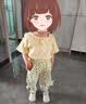 G.duck童装女童夏装套装儿童服装夏季2026新款女宝宝夏天衣服小童休闲装 黄色 100 尺码2~3岁【 90-100cm】cm 实拍图