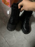 ZHR马丁靴女冬季保暖加绒女靴时尚ins潮流短靴女 CH18A 黑色 38  实拍图