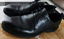 海澜之家HLA皮鞋男士商务透气休闲德比鞋子男HAAPXM3DAO189 黑色39 实拍图