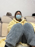浪莎大码光腿神器女秋冬加厚加绒外穿打底裤加肥不掉裆黑色保暖一体裤 实拍图