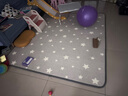 拼乐迪泡沫地垫客厅卧室儿童海绵地板垫隔音榻榻米垫子拼接爬爬垫防摔 灰色+白色 60*60*2.5CM加厚【8片+16边条】 实拍图