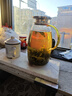 家用玻璃冷水壶耐高温大容量泡茶壶套装凉水杯耐热防摔扎壶水瓶 大企鹅壶2000ml 实拍图