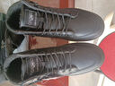 卡帝乐鳄鱼（CARTELO）鞋子男鞋冬季加绒高帮休闲鞋男英伦皮鞋男士板鞋靴 黑色加绒 42 实拍图