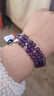 石玥珠宝精品6mm天然紫水晶手链银狐狸本命年九紫离火手串男女士款礼物 实拍图