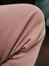 AB女士秋冬纯色纯棉磨毛保暖打底秋裤单件贴身女款柔软长裤棉毛裤 奶茶玫瑰 1条 L 推荐115斤以内【5°-15°】 实拍图